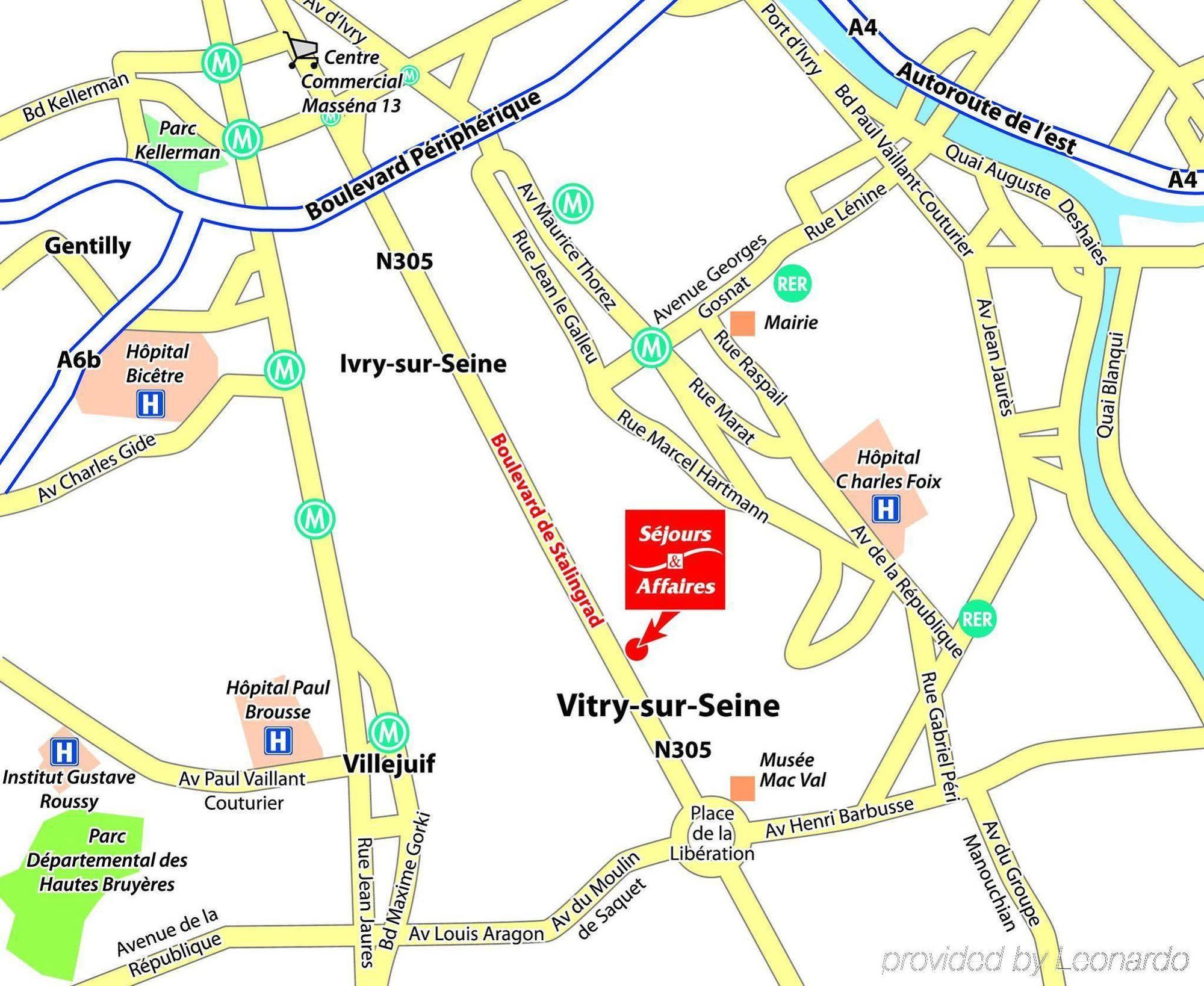 Sejours & Affaires Paris-Vitry Aparthotel Eksteriør bilde
